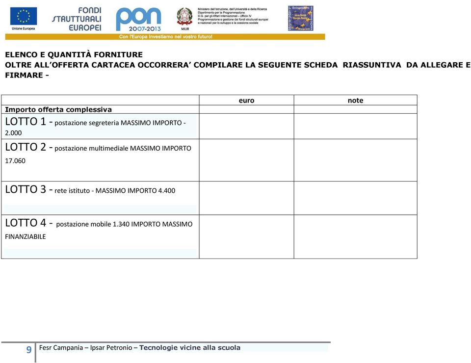 MASSIMO IMPORTO - 2.000 LOTTO 2 - postazione multimediale MASSIMO IMPORTO 17.