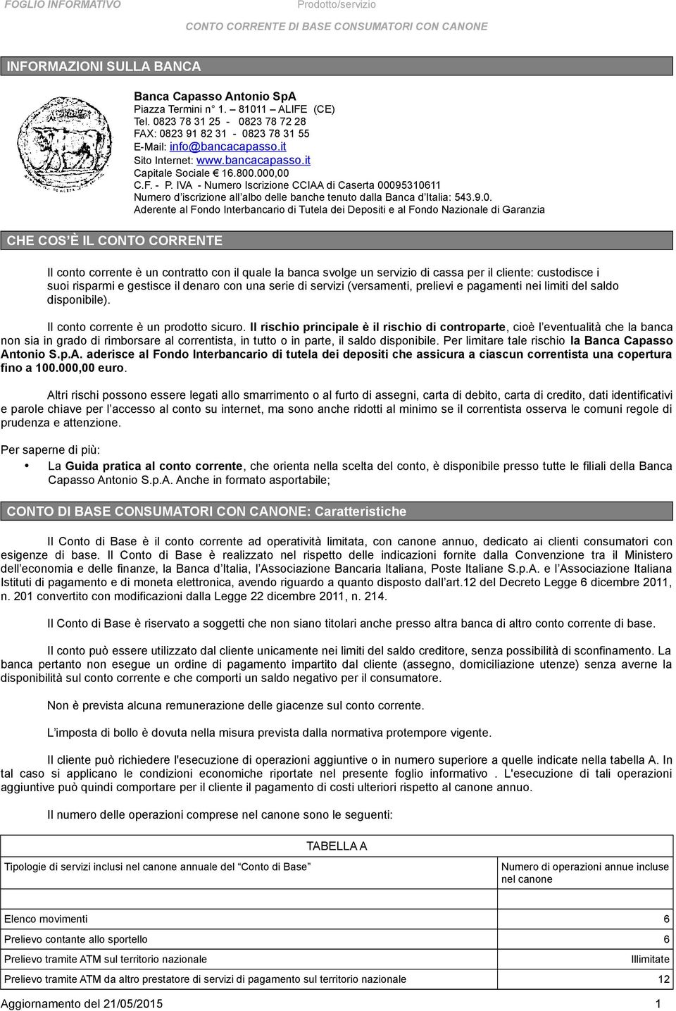 IVA - Numer Iscrizine CCIAA di Caserta 00