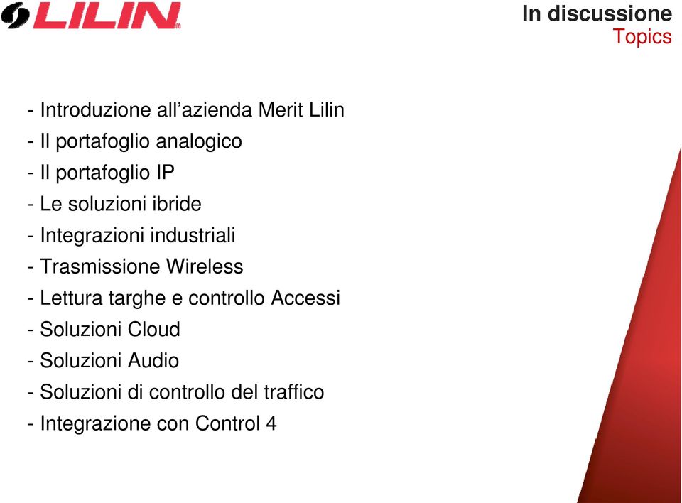 - Trasmissione Wireless - Lettura targhe e controllo Accessi - Soluzioni Cloud