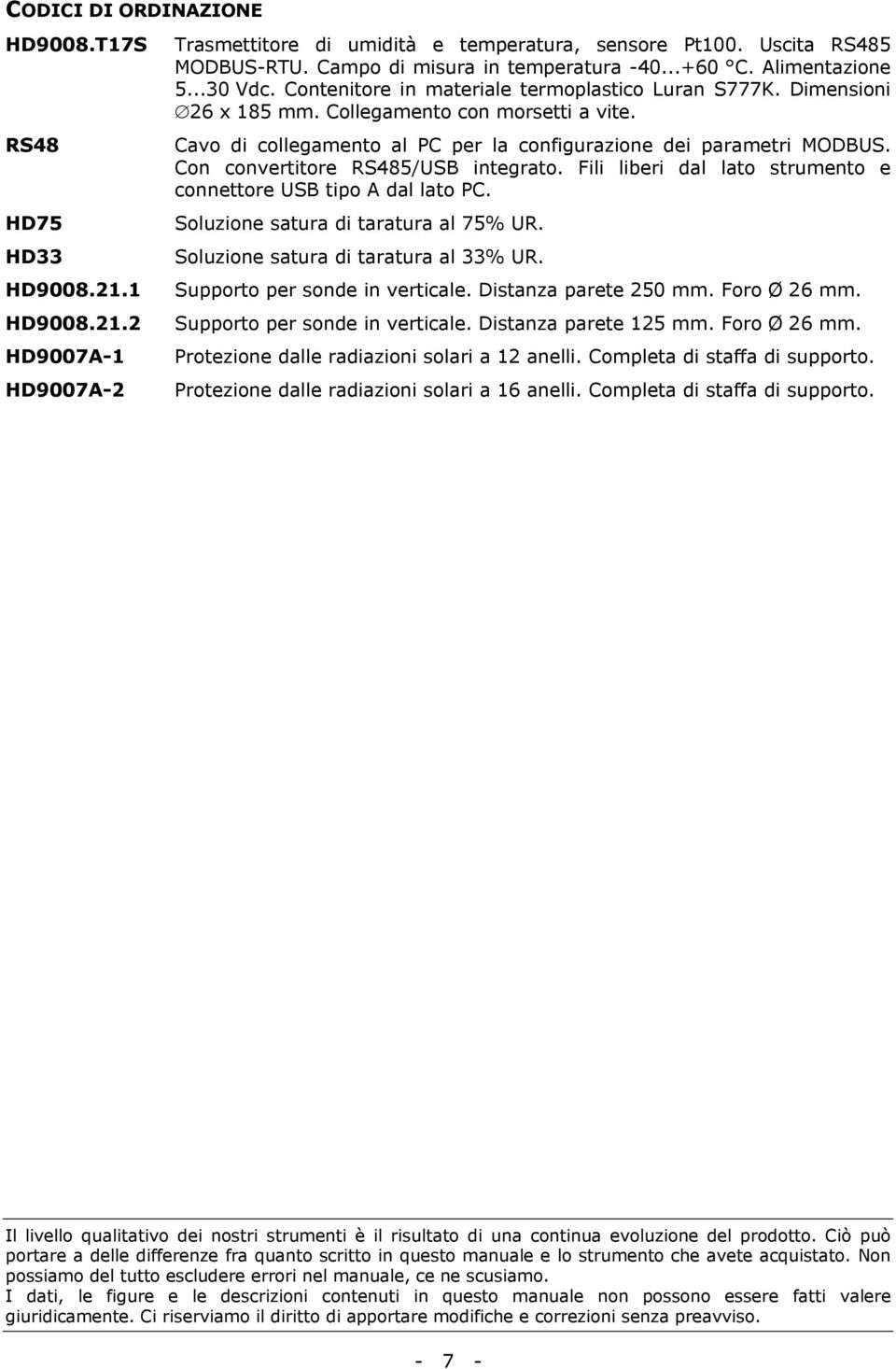 Cavo di collegamento al PC per la configurazione dei parametri MODBUS. Con convertitore RS485/USB integrato. Fili liberi dal lato strumento e connettore USB tipo A dal lato PC.