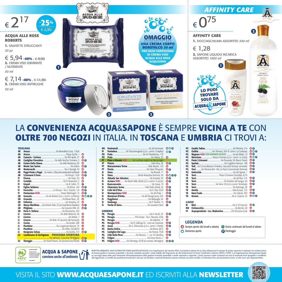 DOCCIASCHIUMA 300 ml,8. SAPONE LIQUIDO RICARICA 000 ml 7,4-40.,90 3.