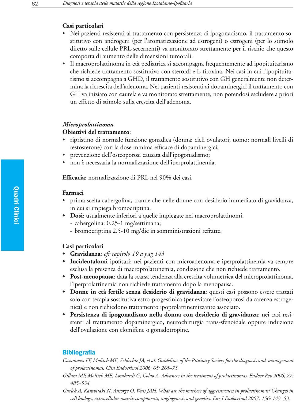 dimensioni tumorali. Il macroprolattinoma in età pediatrica si accompagna frequentemente ad ipopituitarismo che richiede trattamento sostitutivo con steroidi e Ltiroxina.