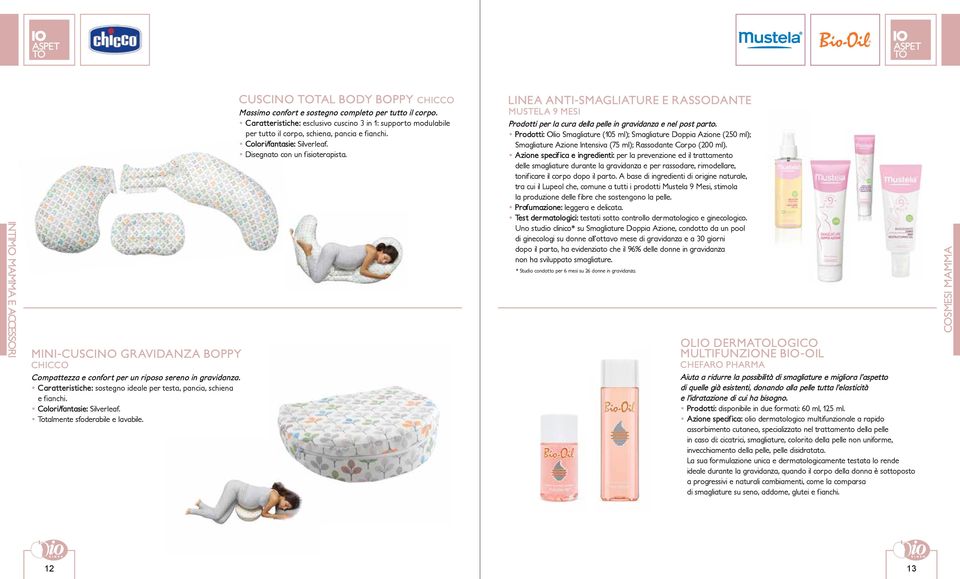 LINEA ANTI-SMAGLIATURE E RASSODANTE MUSTELA 9 MESI Prodotti per la cura della pelle in gravidanza e nel post parto.
