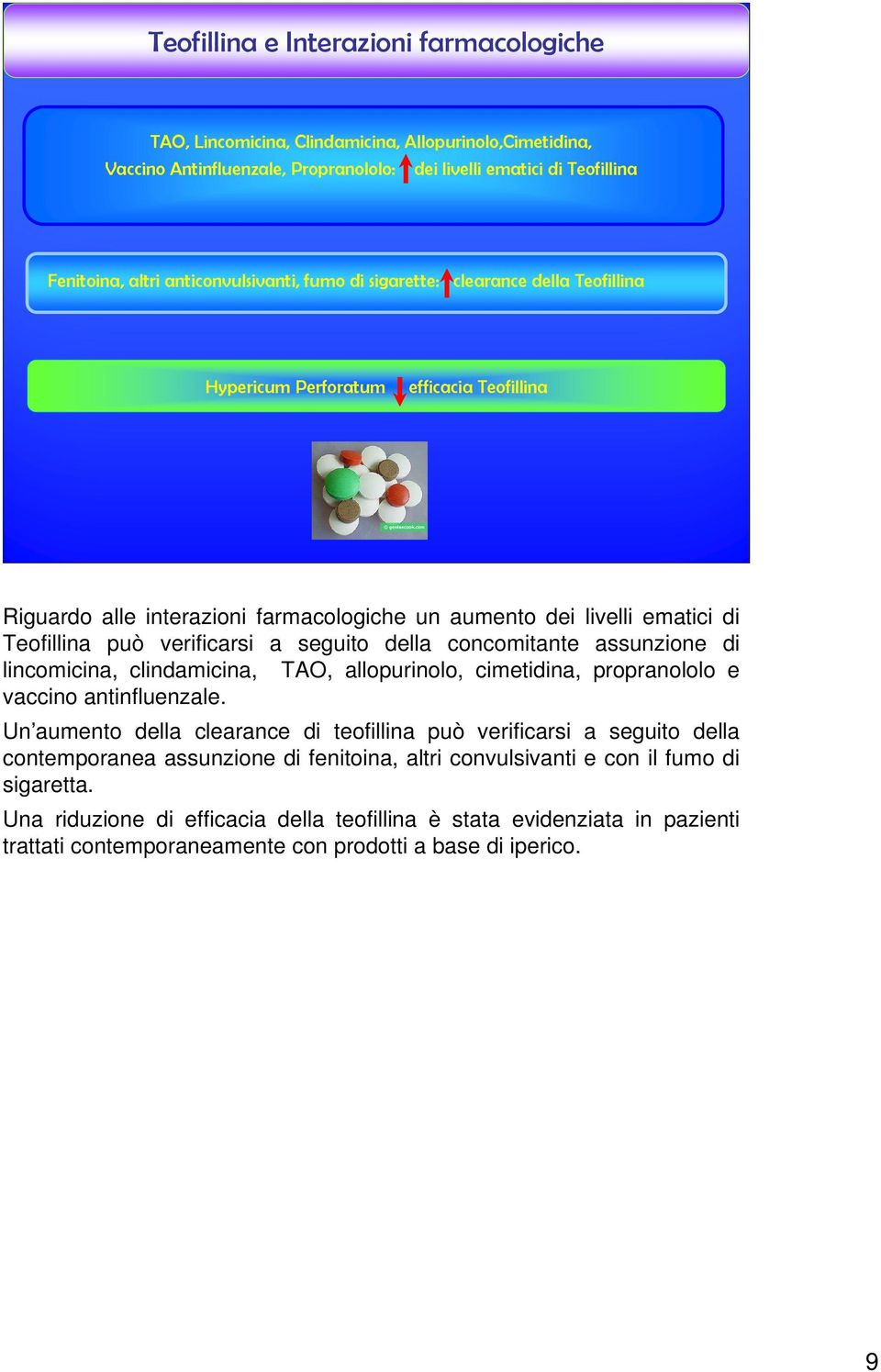 verificarsi a seguito della concomitante assunzione di lincomicina, clindamicina, TAO, allopurinolo, cimetidina, propranololo e vaccino antinfluenzale.