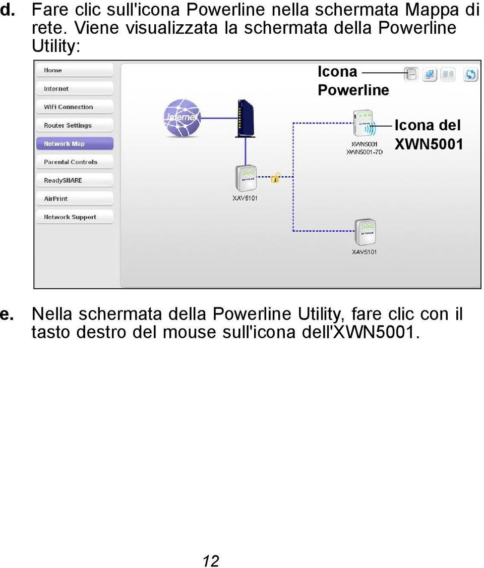 Powerline Icona del XWN5001 e.