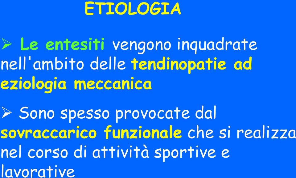 meccanica Sono spesso provocate dal sovraccarico