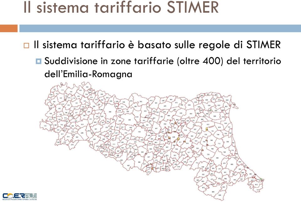 STIMER Suddivisione in zone tariffarie