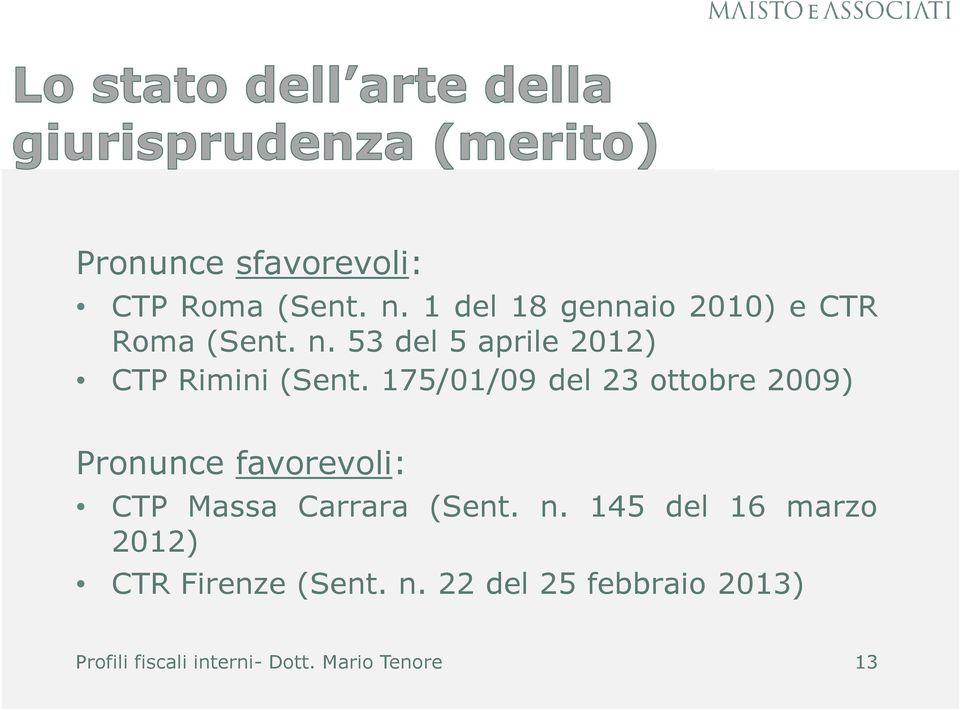 53 del 5 aprile 2012) CTP Rimini (Sent.