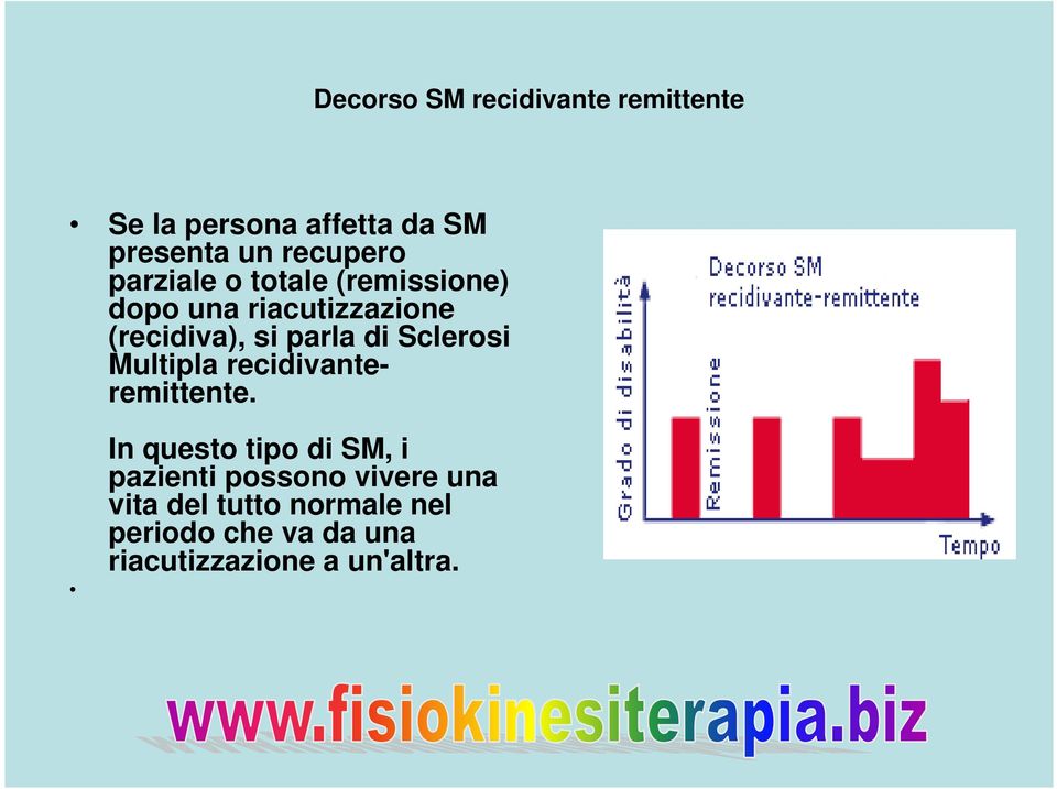 Sclerosi Multipla recidivanteremittente.