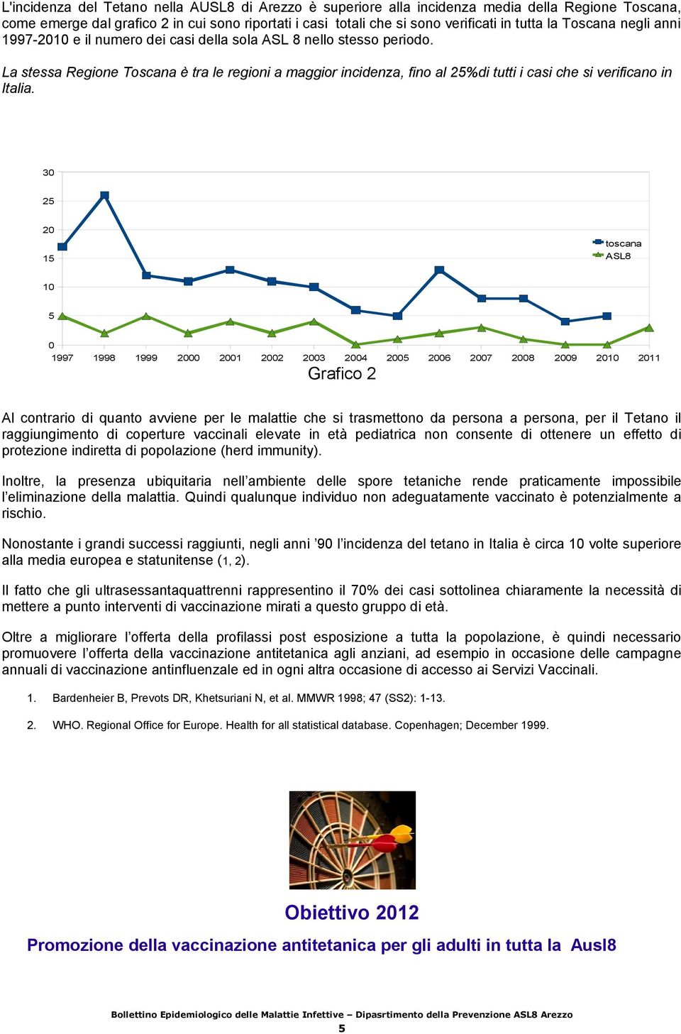 La stessa Regione Toscana è tra le regioni a maggior incidenza, fino al %di tutti i casi che si verificano in Italia.