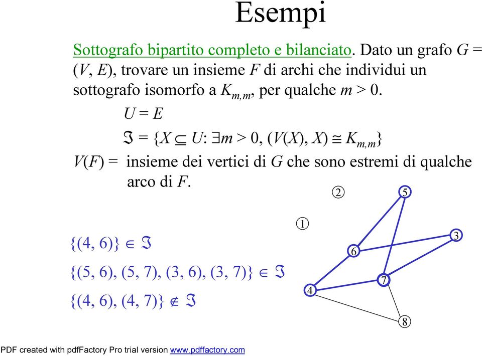 isomorfo a K m,m, per qualche m > 0.