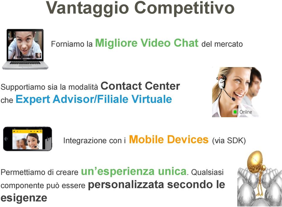 Virtuale Integrazione con i Mobile Devices (via SDK) Permettiamo di creare