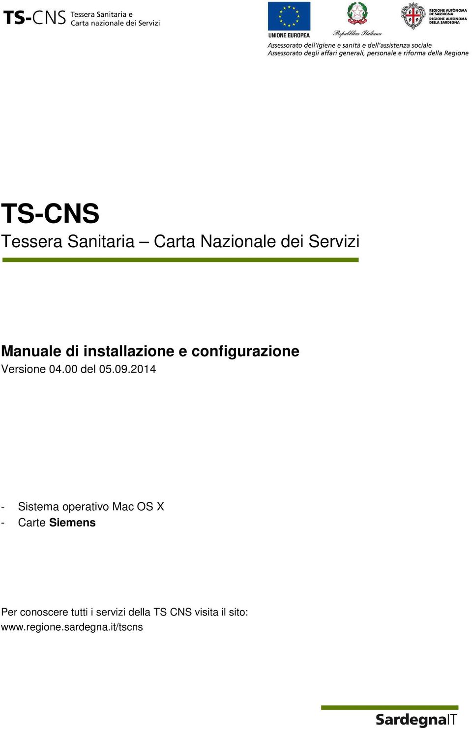2014 - Sistema operativo Mac OS X - Carte Siemens Per