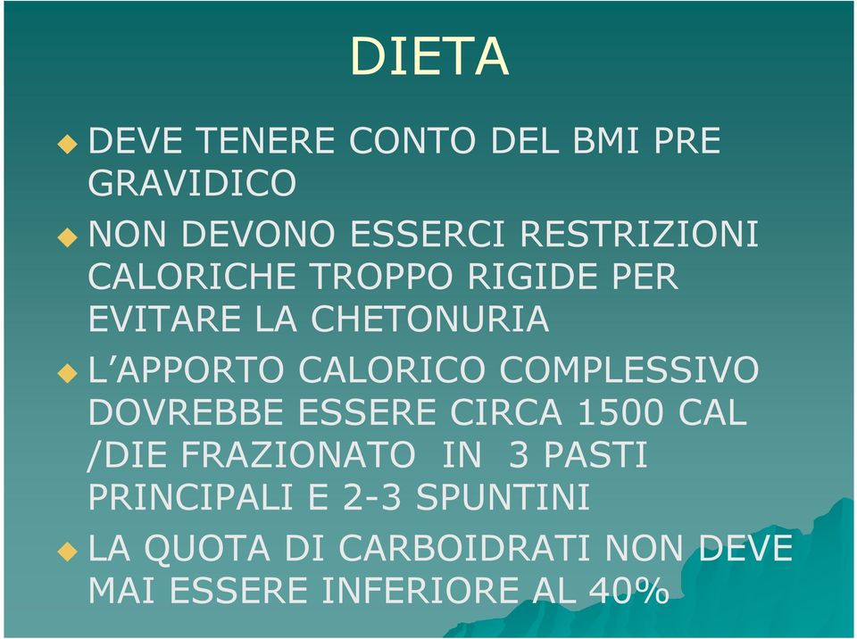 CALORICO COMPLESSIVO DOVREBBE ESSERE CIRCA 1500 CAL /DIE FRAZIONATO IN 3