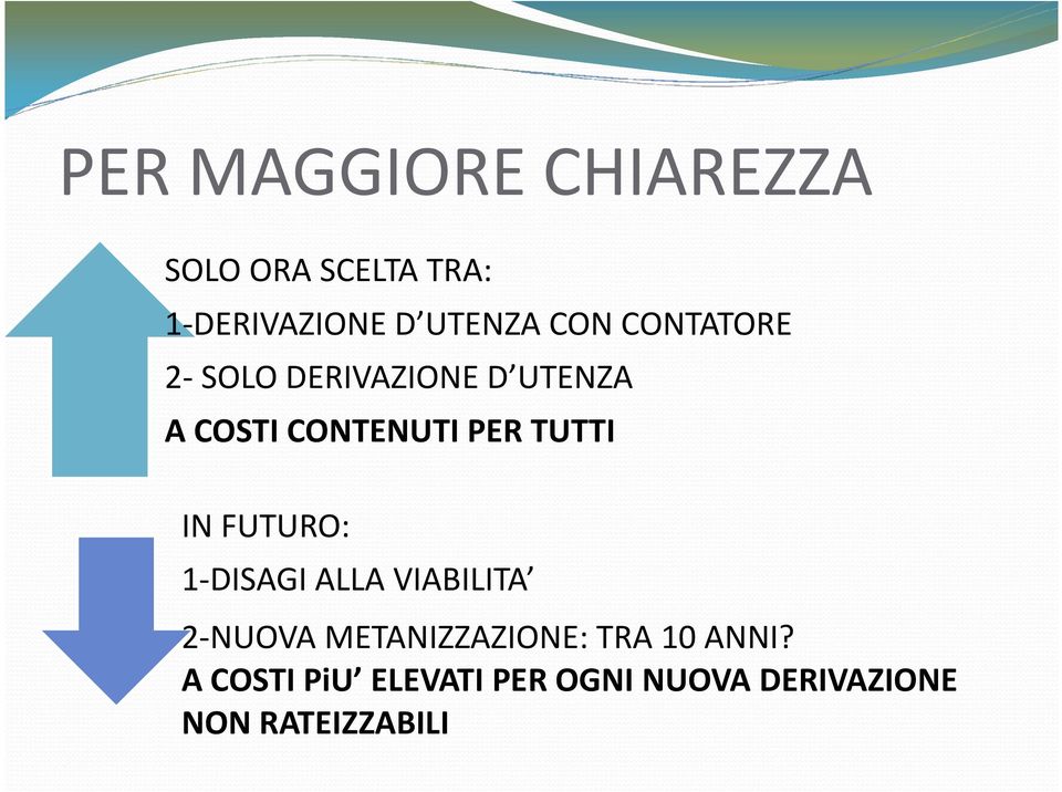 PER TUTTI IN FUTURO: 1-DISAGI ALLA VIABILITA 2-NUOVA