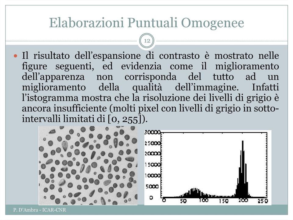 miglioramento della qualità dell immagine.