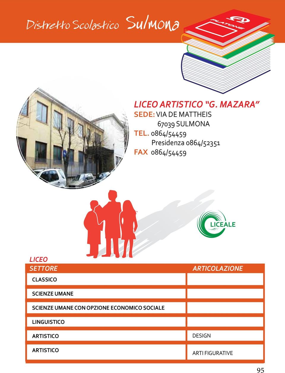 0864/54459 Presidenza 0864/52351 FAX 0864/54459 LICEO SETTORE CLASSICO