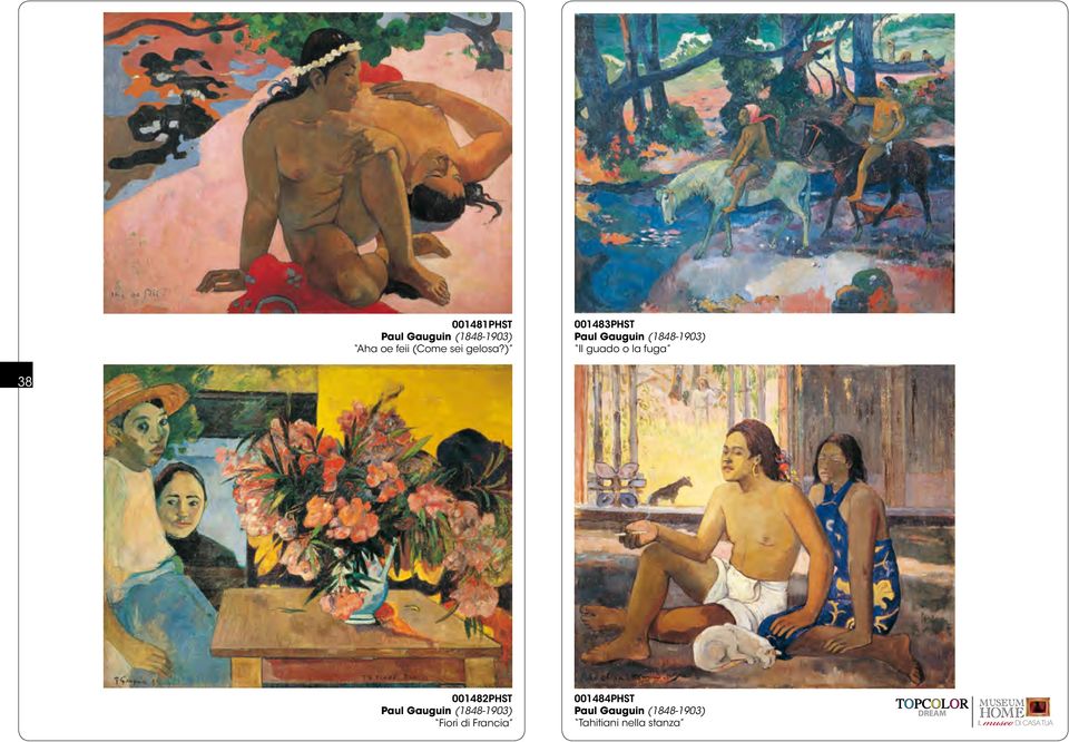 ) 001483PHST Paul Gauguin (1848-1903) Il guado o la fuga