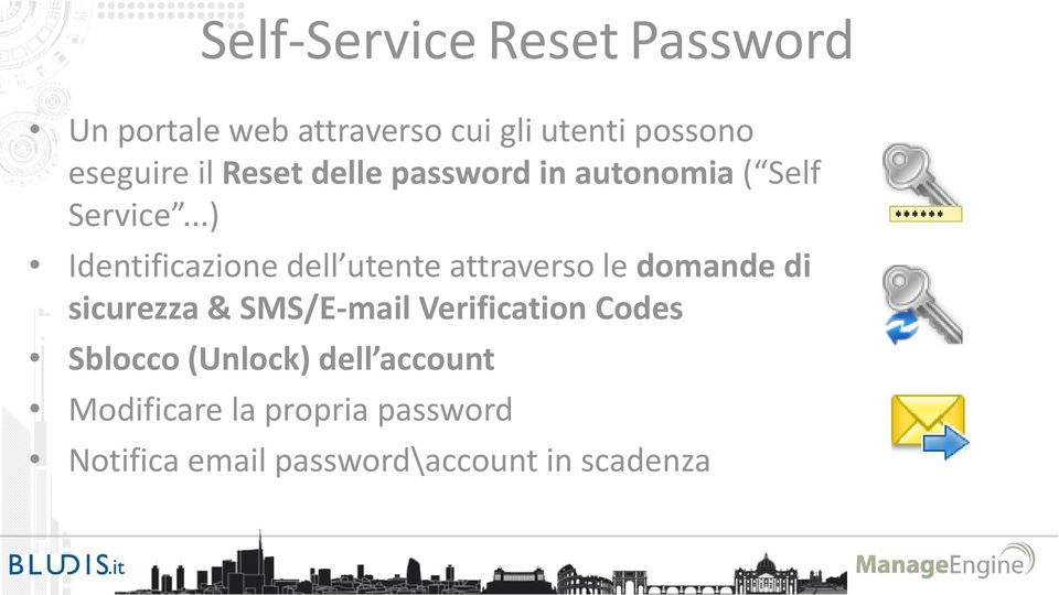 ..) Identificazione dell utente attraverso le domande di sicurezza & SMS/E-mail