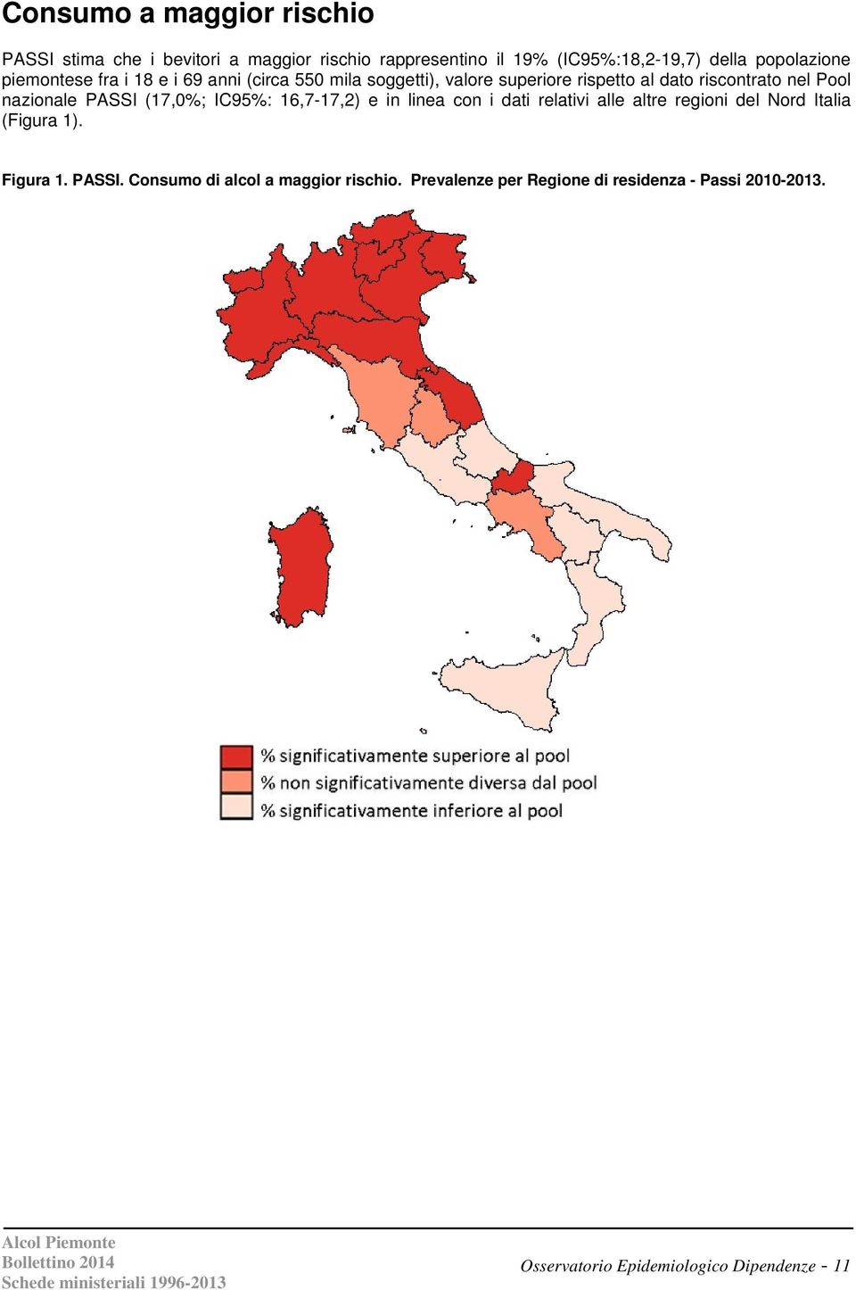 PASSI (17,0%; IC95%: 16,7-17,2) e in linea con i dati relativi alle altre regioni del Nord Italia (Figura 1). Figura 1. PASSI.