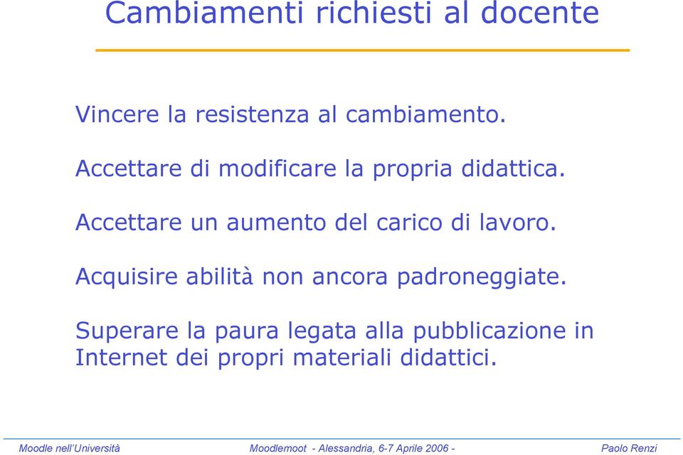 Accettare un aumento del carico di lavoro.