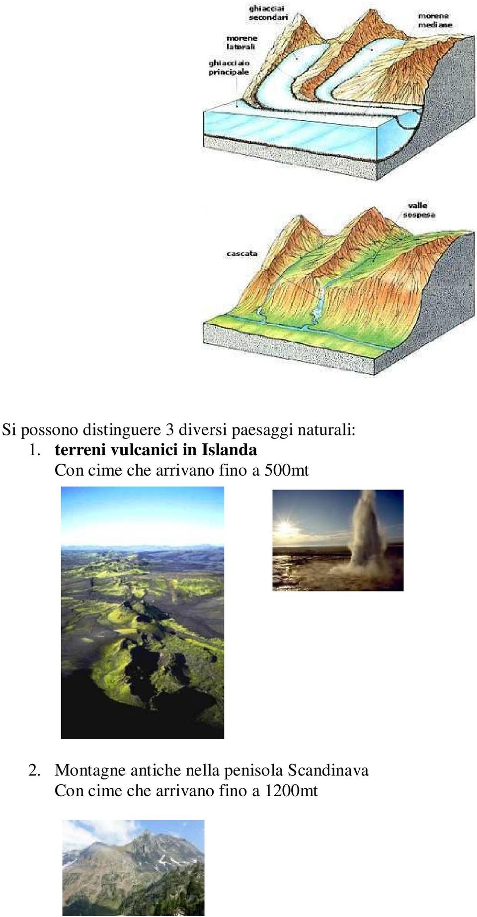 terreni vulcanici in Islanda Con cime che