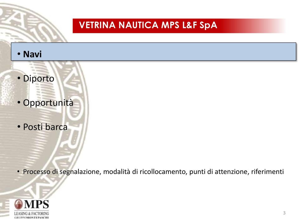 Processo di segnalazione, modalità di