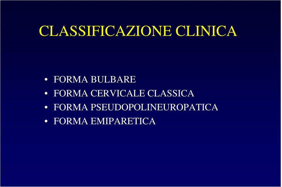 CERVICALE CLASSICA FORMA