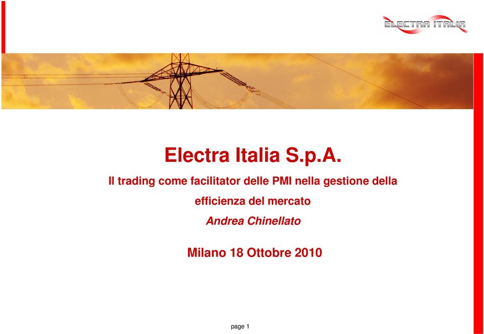 nella gestione della efficienza del