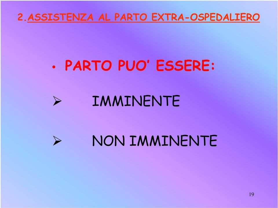 EXTRA-OSPEDALIERO 