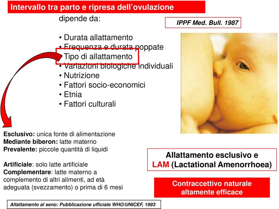 culturali Esclusivo: unica fonte di alimentazione Mediante biberon: latte materno Prevalente: piccole quantità di liquidi Artificiale: solo latte artificiale