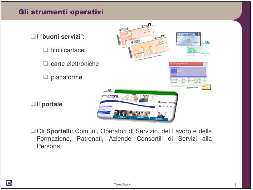 Comuni, Operatori di Servizio, del Lavoro e della