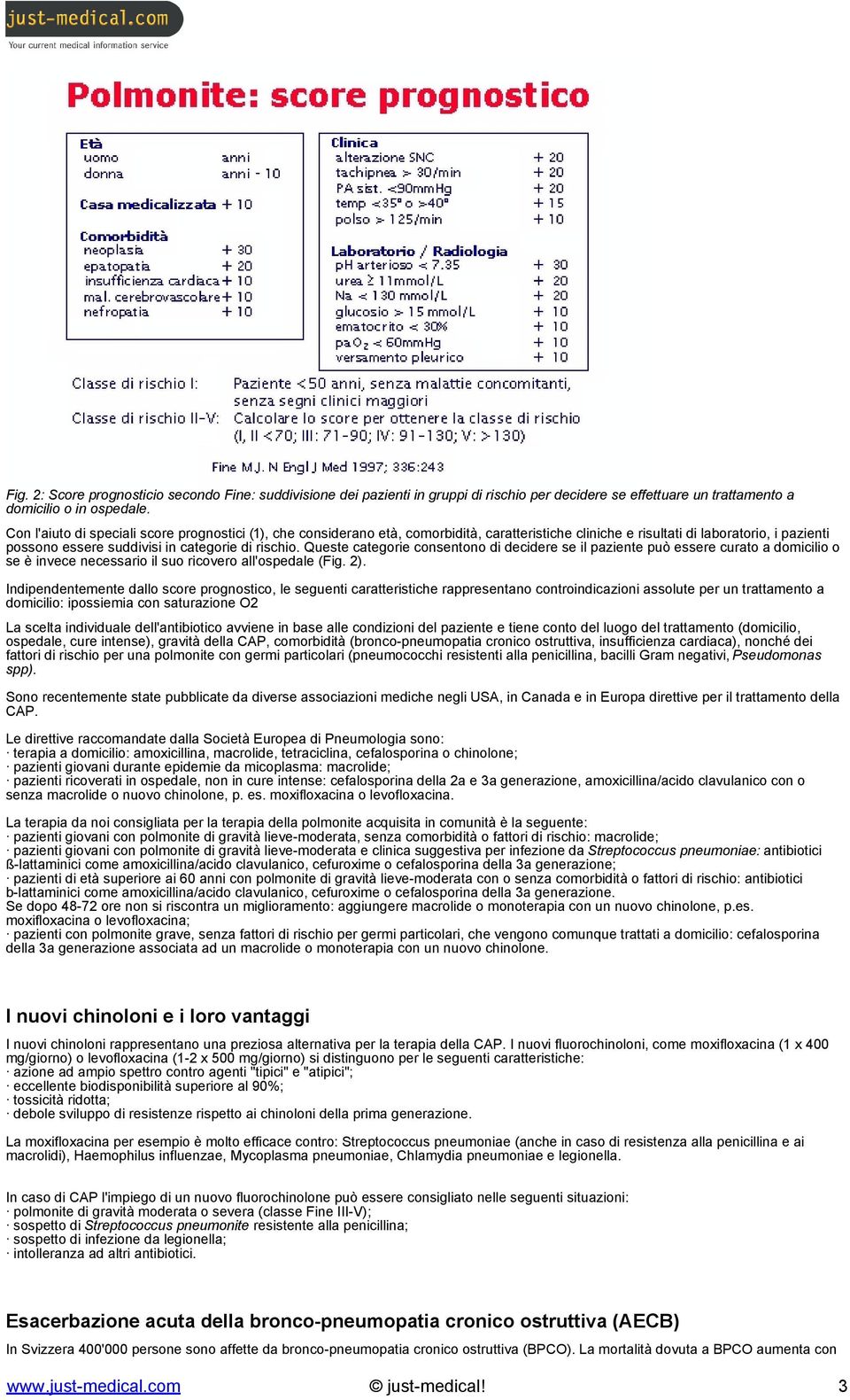 Queste categorie consentono di decidere se il paziente può essere curato a domicilio o se è invece necessario il suo ricovero all'ospedale (Fig. 2).