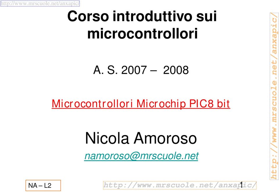 2007 2008 Microcontrollori