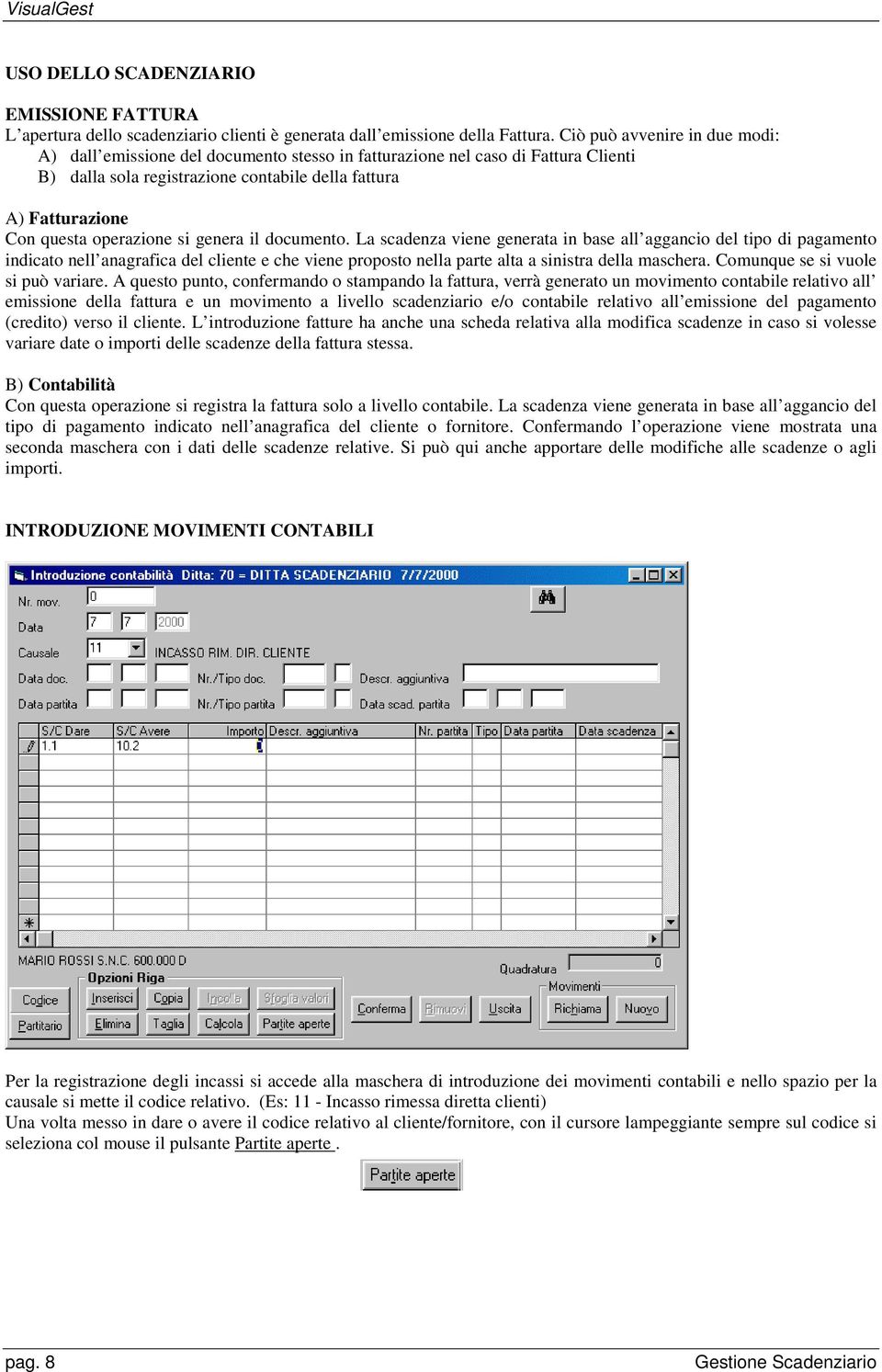 operazione si genera il documento.