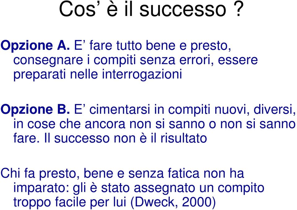 interrogazioni Opzione B.