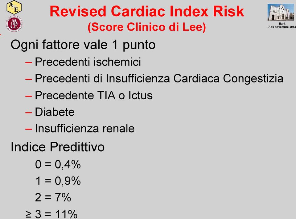 Insufficienza Cardiaca Congestizia Precedente TIA o Ictus