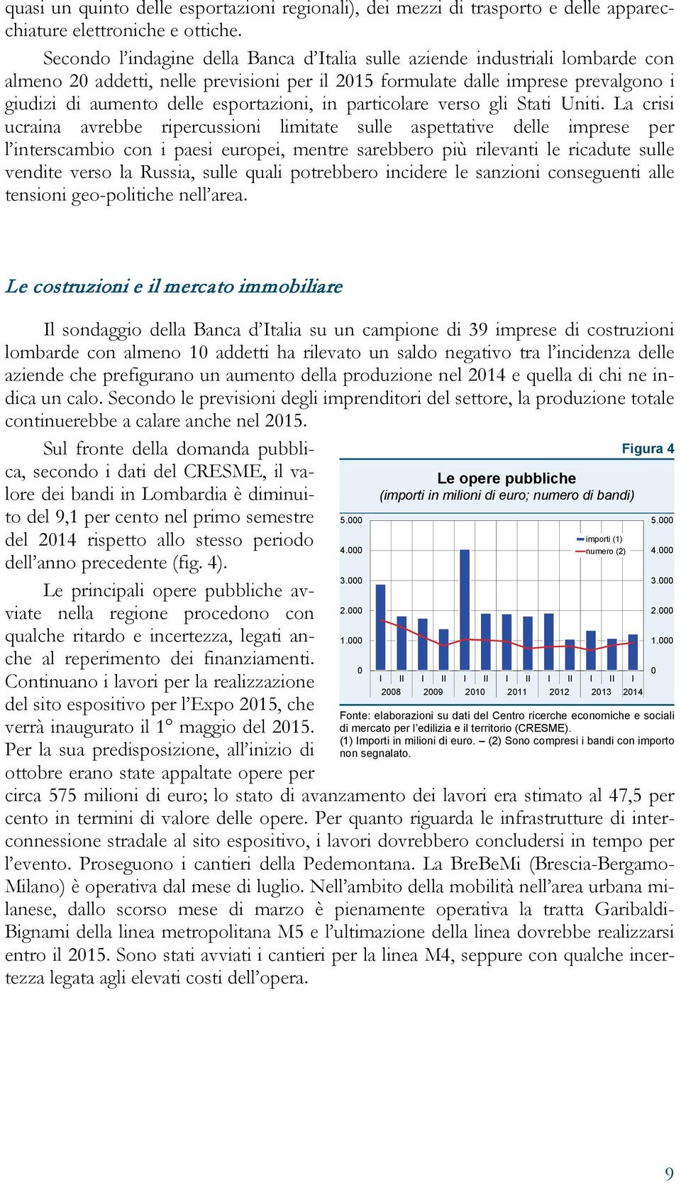 esportazioni, in particolare verso gli Stati Uniti.