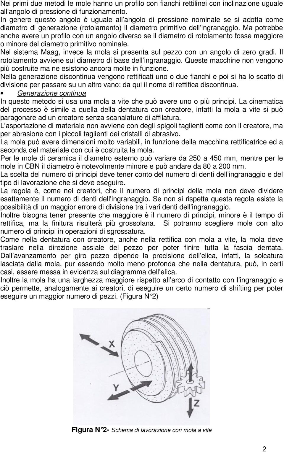 Ma potrebbe anche avere un profilo con un angolo diverso se il diametro di rotolamento fosse maggiore o minore del diametro primitivo nominale.