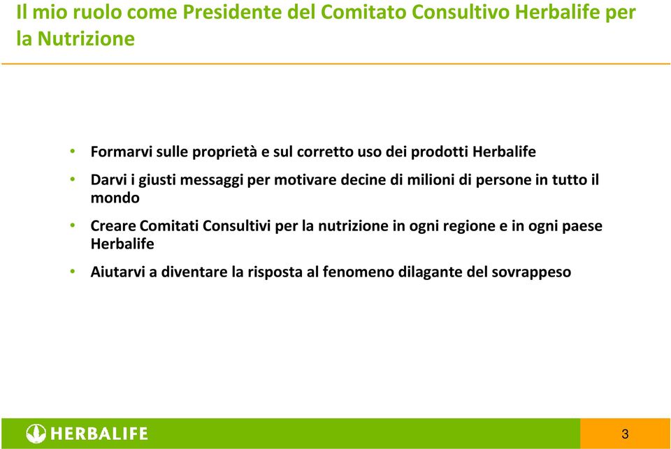 milioni di persone in tutto il mondo Creare Comitati Consultivi per la nutrizione in ogni