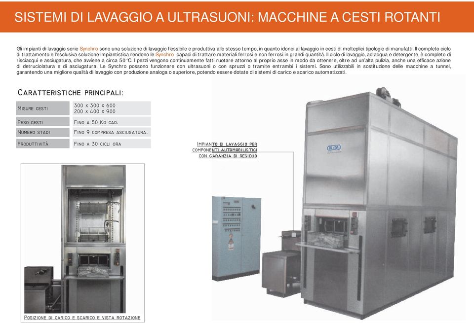 Il completo ciclo di trattamento e l'esclusiva soluzione impiantistica rendono le Synchro capaci di trattare materiali ferrosi e non ferrosi in grandi quantità.