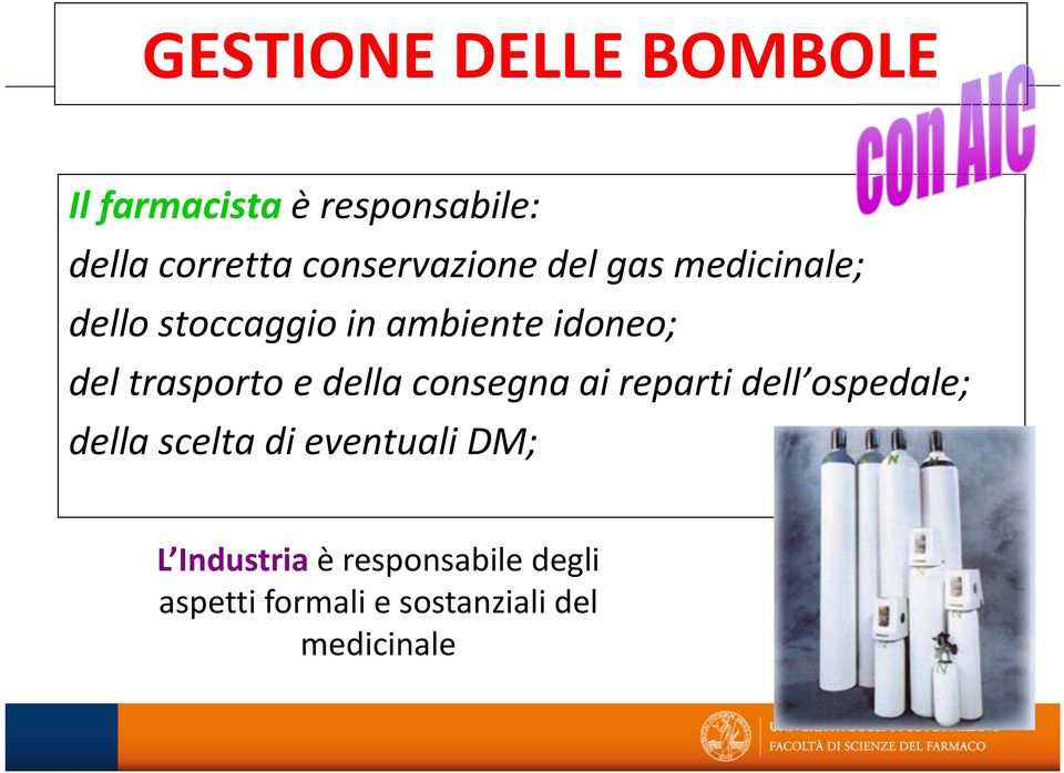 trasporto e della consegna ai reparti dell ospedale; della scelta di