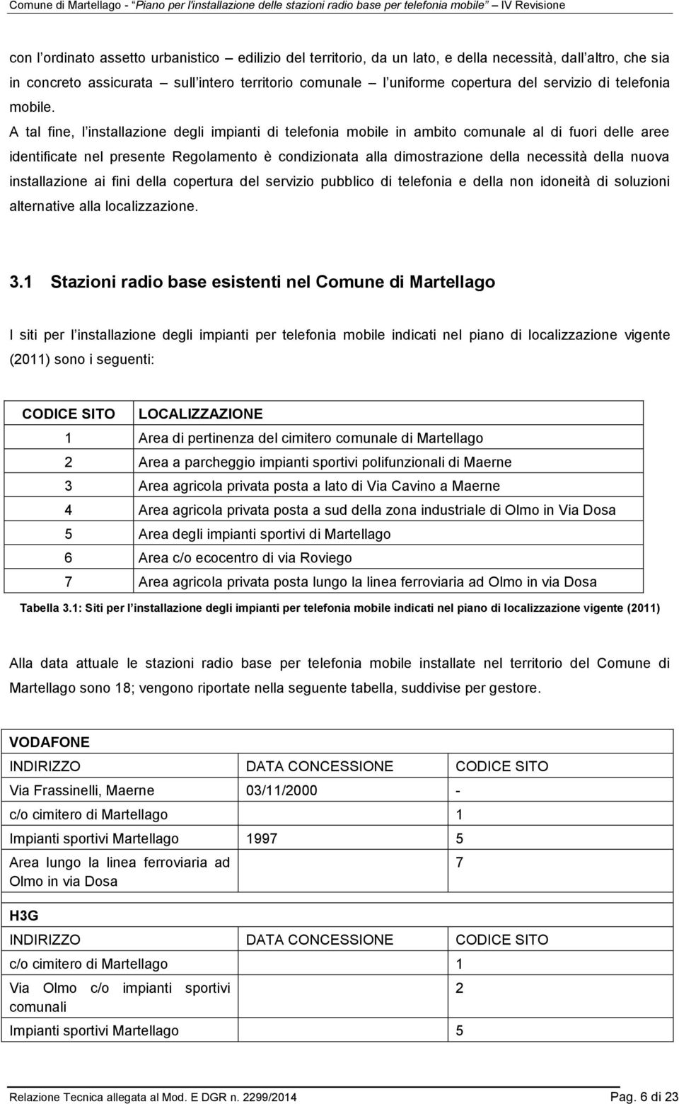 A tal fine, l installazione degli impianti di telefonia mobile in ambito comunale al di fuori delle aree identificate nel presente Regolamento è condizionata alla dimostrazione della necessità della