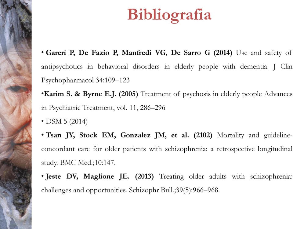 11, 286 296 DSM 5 (2014) Tsan JY, Stock EM, Gonzalez JM, et al.