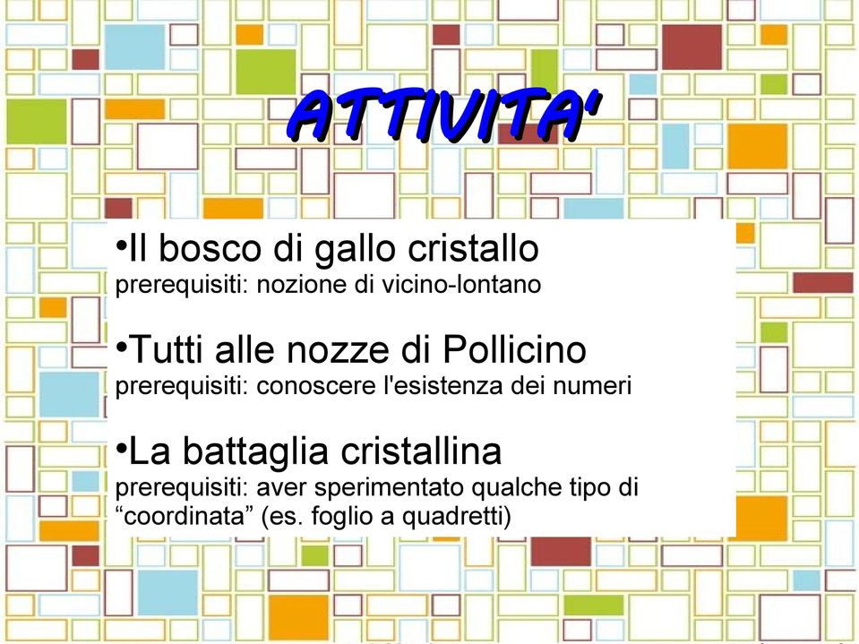 conoscere l'esistenza dei numeri La battaglia cristallina