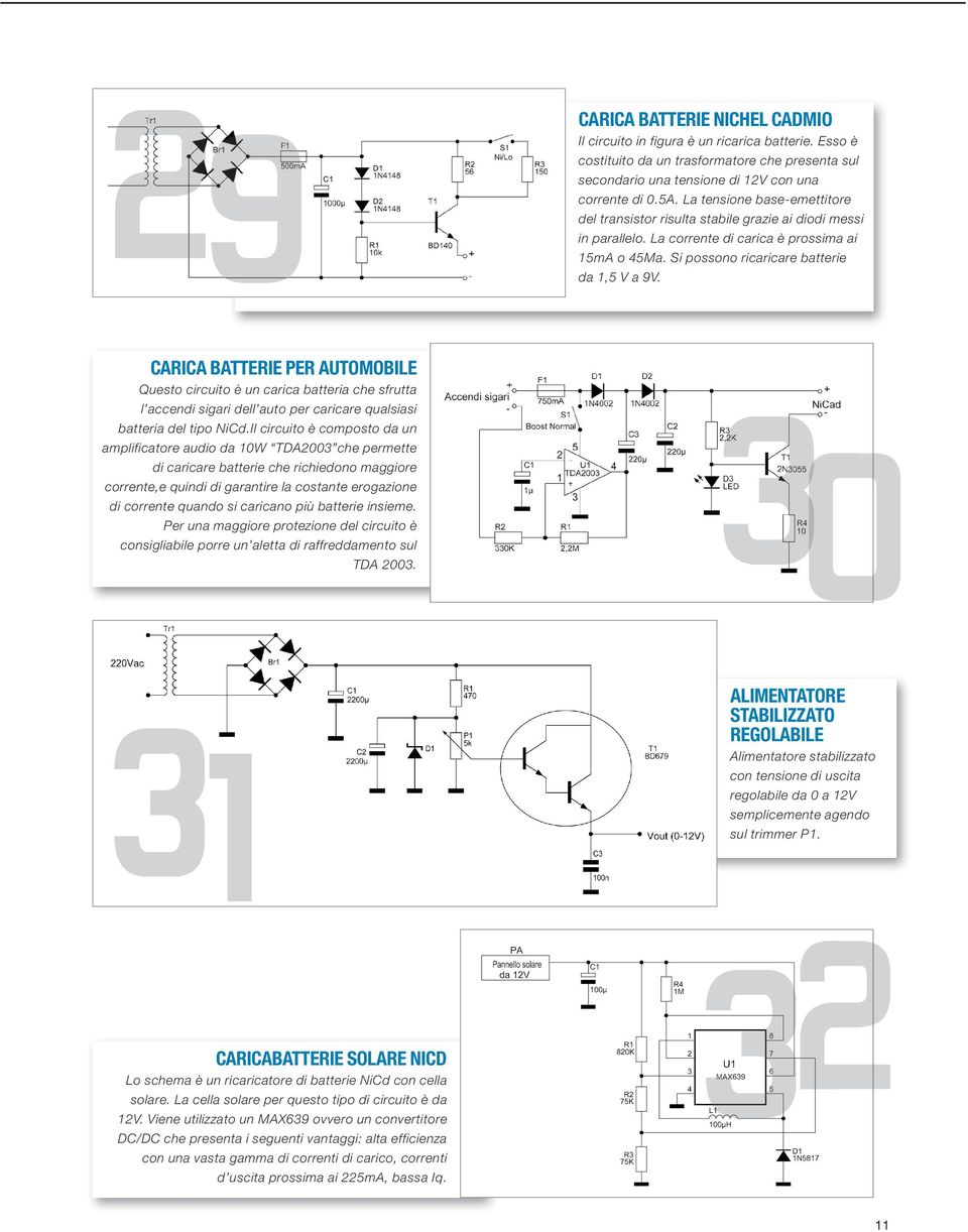 CARICA BATTERIE PER AUTOMOBILE Questo circuito è un carica batteria che sfrutta l accendi sigari dell auto per caricare qualsiasi batteria del tipo NiCd.