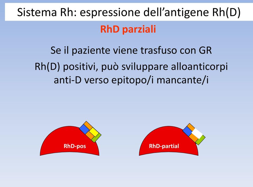 Rh(D) positivi, può sviluppare alloanticorpi