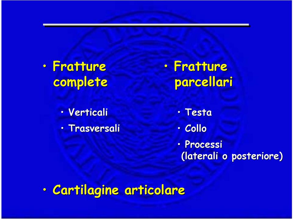 Trasversali Testa Collo