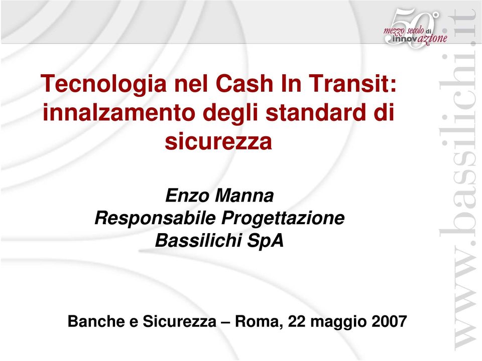 Enzo Manna Responsabile Progettazione