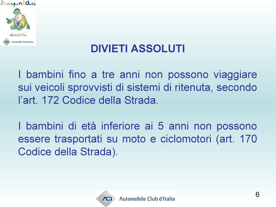 172 Codice della Strada.